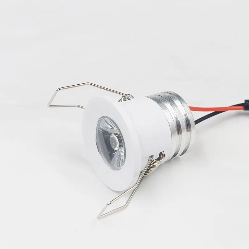 Mini LED spot dimbaar IP44 badkamer 3W zaagmaat 30mm grijs