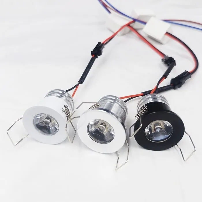 Mini LED spot dimbaar IP44 badkamer 3W zaagmaat 30mm grijs