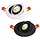 LED spot lage inbouwdiepte 7W richtbaar zaagmaat 75mm wit of zwart