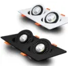 Dubbele inbouwspot 2x7W LED lage inbouwdiepte kantelbaar