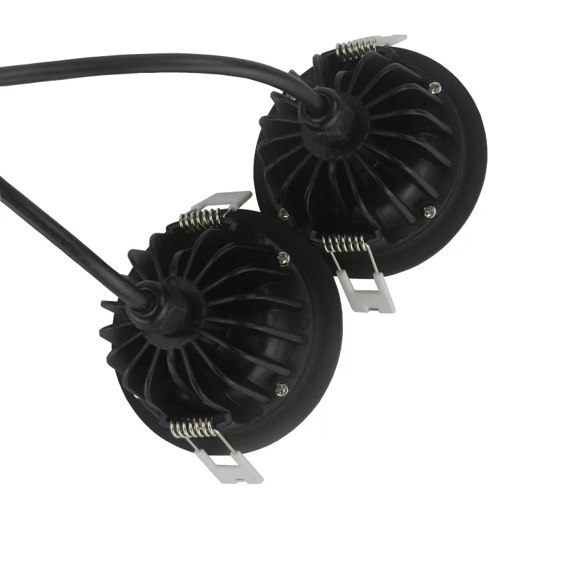 Inbouwspot badkamer zwart IP65 zaagmaat 95mm 12W