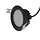 Inbouwspot zwart IP65 24W diameter 190mm