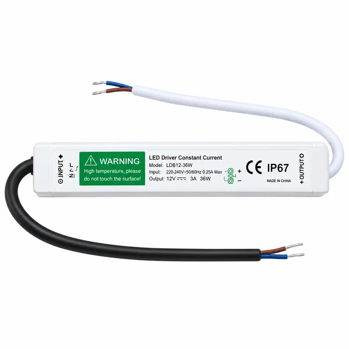 Trafo LED 24W IP67 input 220V, output 12V voor 3-015, 3-016 en 3-017 (max 7 spots)