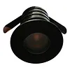 Mini LED spot op 12V 3W zwart dimbaar inbouw IP67