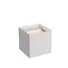 Vierkante wandlamp up down dimbaar 1xG9 wit, grijs, goud