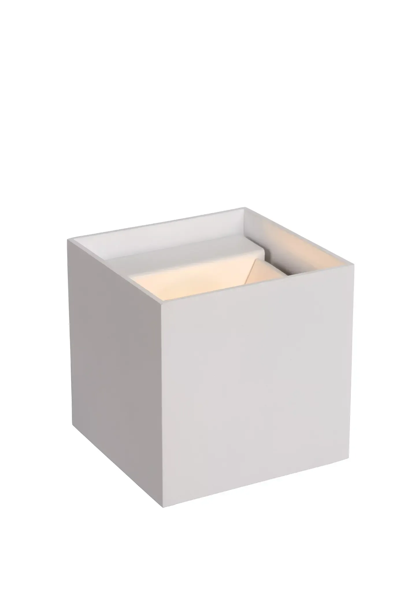 Vierkante wandlamp up down dimbaar 1xG9 wit, grijs, goud