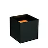Wandarmatuur badkamer vierkant zwart of wit up down 2x3,5W