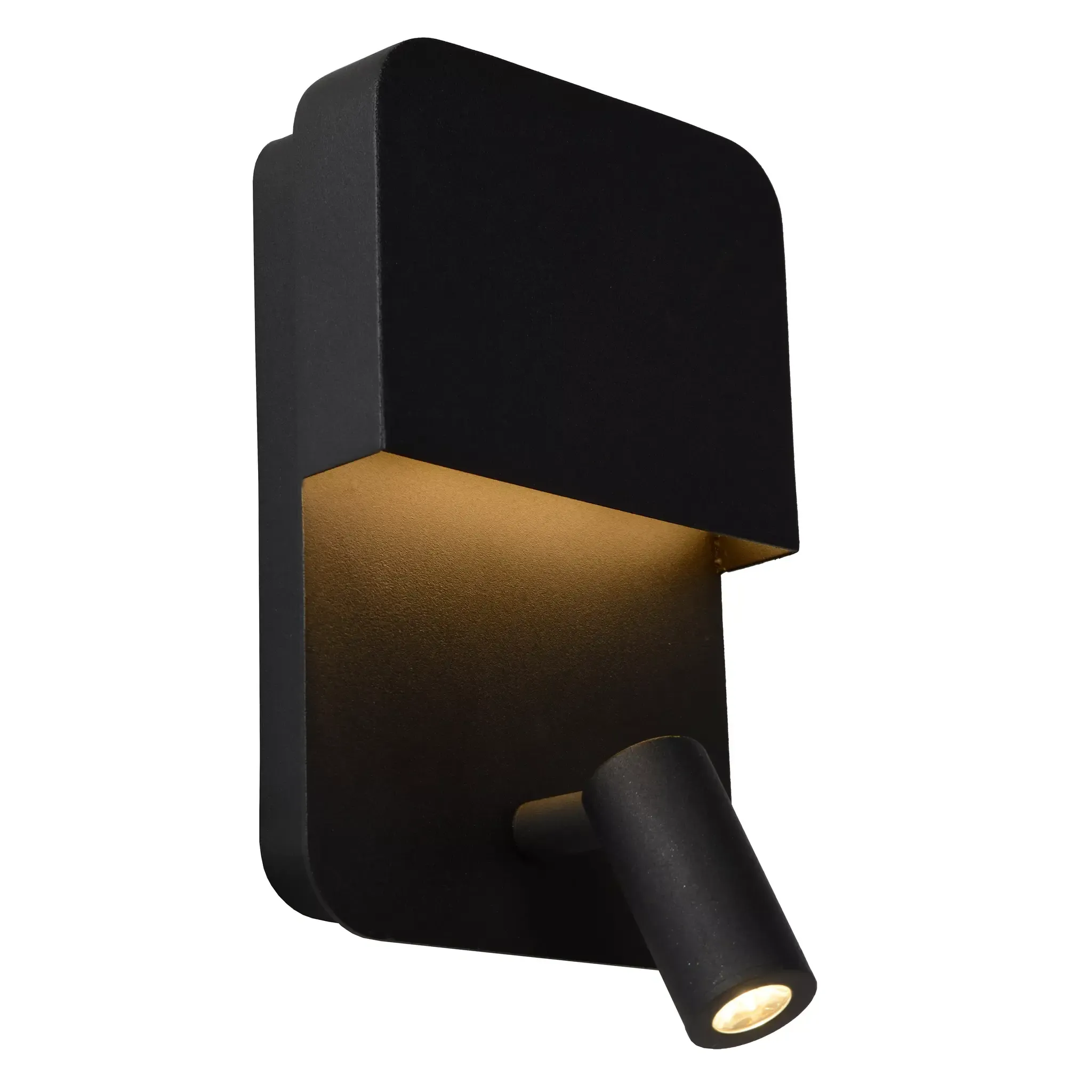 Wandlamp met USB aansluiting zwart of wit 10W met leeslamp 3W