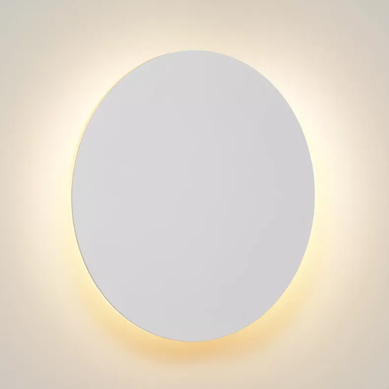 Wandlamp maan wit, zwart of goud 8W LED