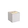 Wandlamp gips vierkant 1xG9 wit of taupe