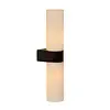 Wandlamp met melkglas badkamer cilinder IP44 2xG9