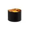 Muurlamp zwart goud gebogen 1xG9 3,5W dimbaar