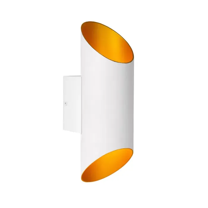 Wandlamp wit goud up down 1xG9 cilinder