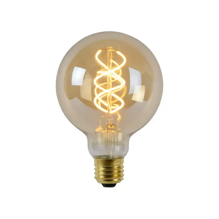E27 lamp LED filament 5W amber dimbaar
