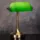 Notarislamp groen met brons of wit met chroom 1xE14