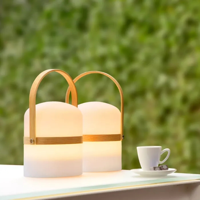 Buitenlamp op batterij IP44 Ø 14,5 cm dimbaar wit 3W