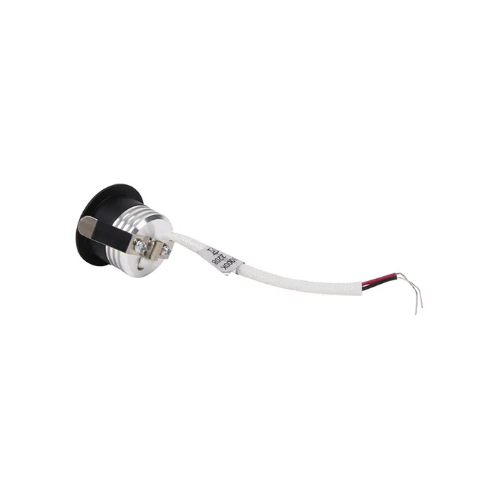 Mini LED spot zwart 230V IP44 30mm zaagmaat ondiep