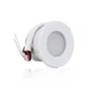 Mini inbouw led spot buiten wit IP44 230V lage inbouwdiepte
