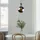 Hanglamp fumé glas 1xE27 Ø 28 cm