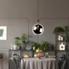 Glazen bol lamp fumé 40 cm diameter 1xE27