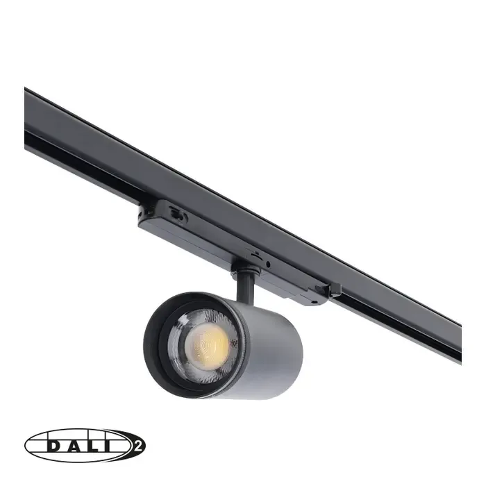 Rail LED spot 3 fase Dali dimbaar 30W CCT 15-55° wit of zwart