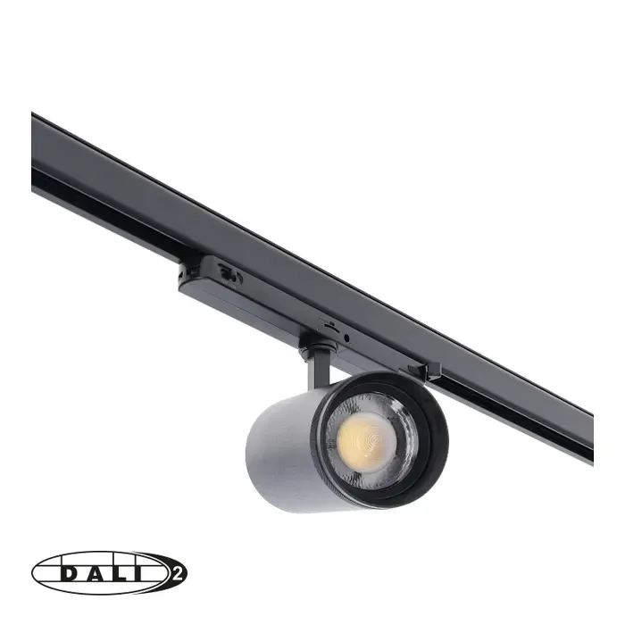 Rail LED spot 3 fase Dali dimbaar 30W CCT 15-55° wit of zwart