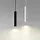 Hanglamp cilinder zwart of wit 7W 20 of 30cm