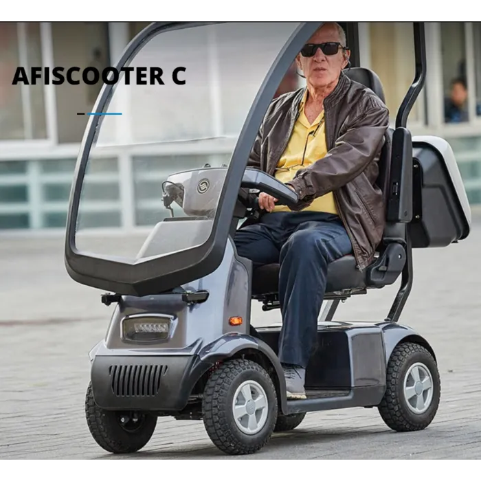 Afikim Scootmobiel Breeze C4 PLUS met overkapping