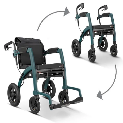 Rollz Rollz Motion Performance 2-in-1 Outdoor Rollator & Rolstoel