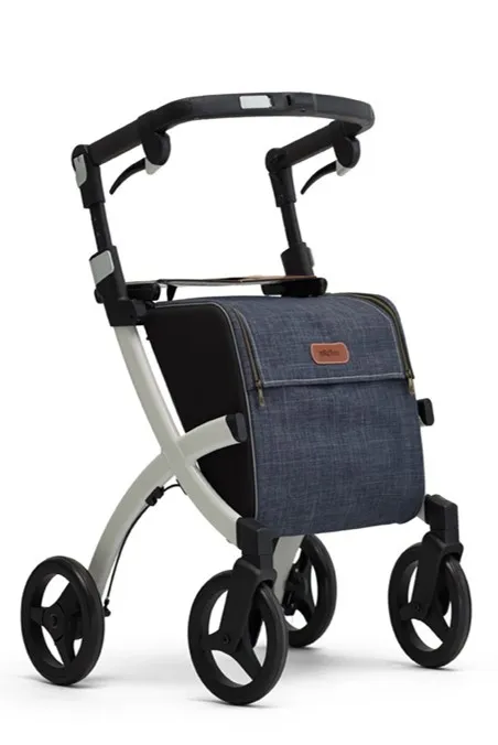 Rollz Rollz Flex Lichtgewicht Rollator met Grote Boodschappentas