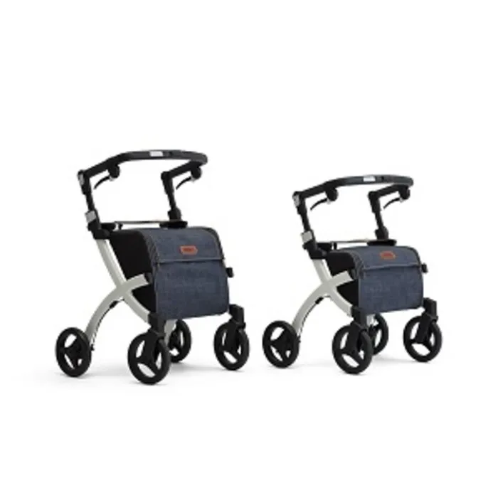 Rollz Rollz Flex Lichtgewicht Rollator met Grote Boodschappentas