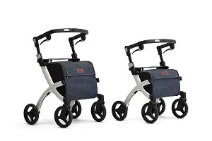 Rollz Rollz Flex Lichtgewicht Rollator met Grote Boodschappentas