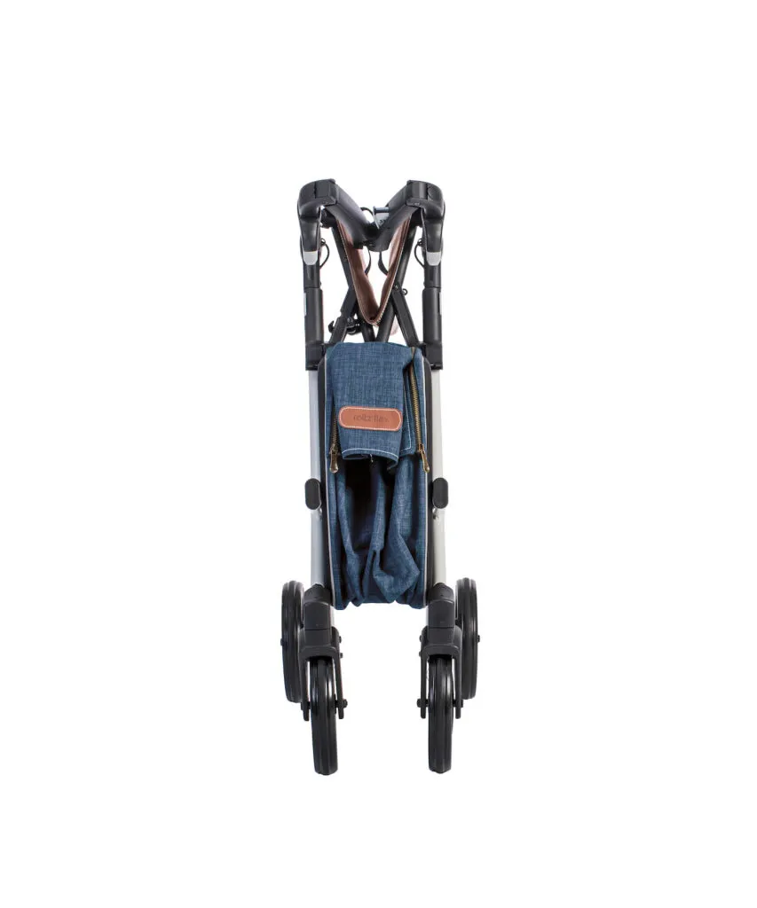 Rollz Rollz Flex Lichtgewicht Rollator met Grote Boodschappentas