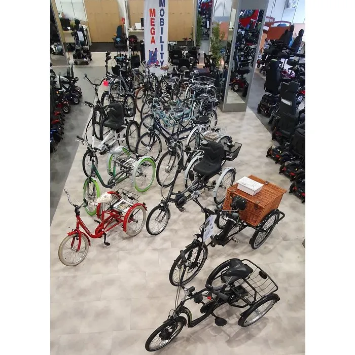 Driewielfietsen en tandems.