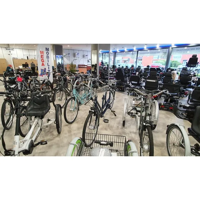 Driewielfietsen en tandems.