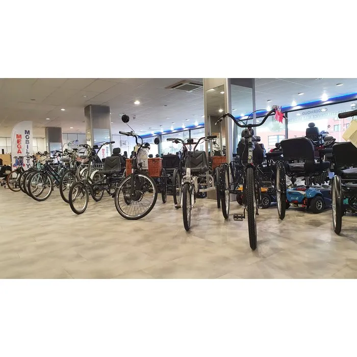 Driewielfietsen en tandems.