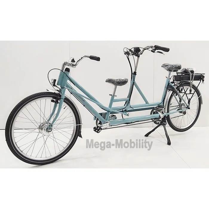 Tri-bike Tweewieltandem met achteraan besturing