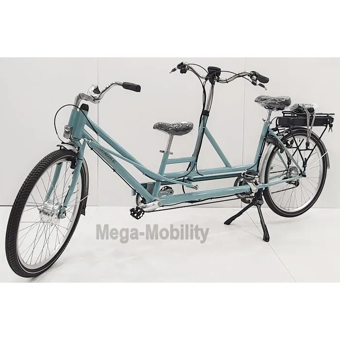 Tri-bike Tweewieltandem met achteraan besturing