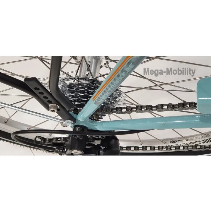 Tri-bike Tweewieltandem met achteraan besturing