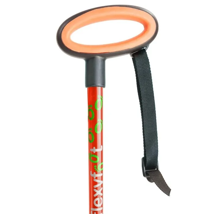 Flexyfoot Wandelstok met ovalen handvat - opvouwbaar