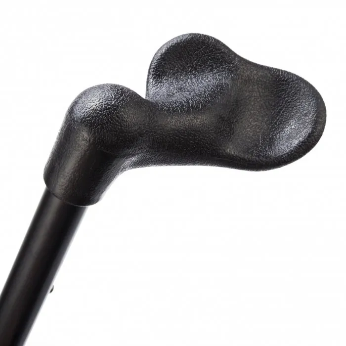 Mega-Mobility Wandelstok anatomisch - zwart