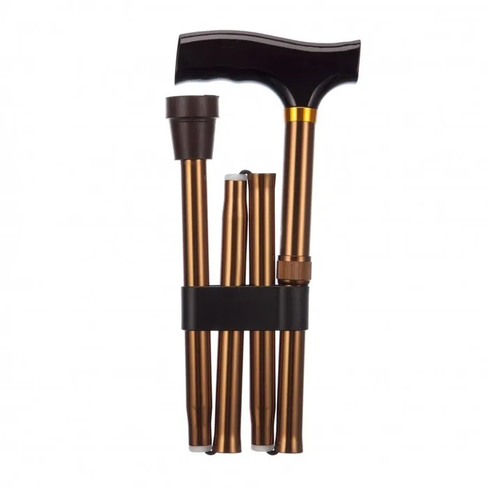 Mega-Mobility Opvouwbare wandelstok - brons