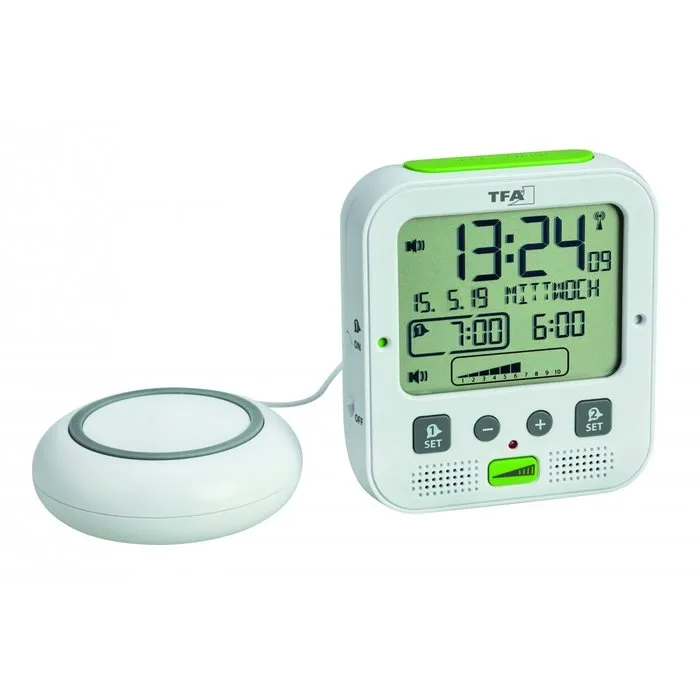 Radiografische wekker met trilalarm