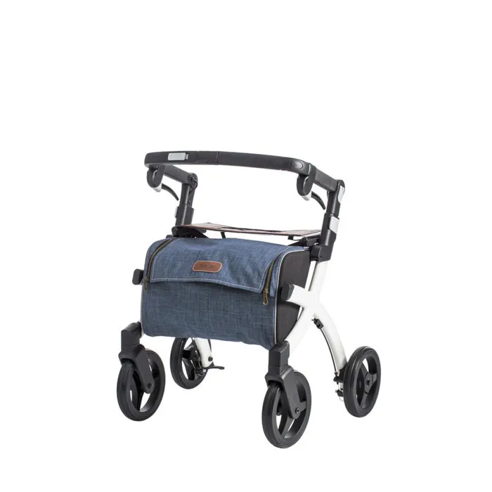 Rollz Rollz Flex Lichtgewicht Rollator met Grote Boodschappentas