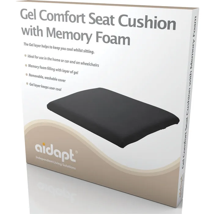 Aidapt  Gel Comfort Seat Cushion with Memory Foam