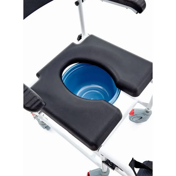 Mega-Mobility Douche  / Toiletstoel Met 4 Geremde Wielen