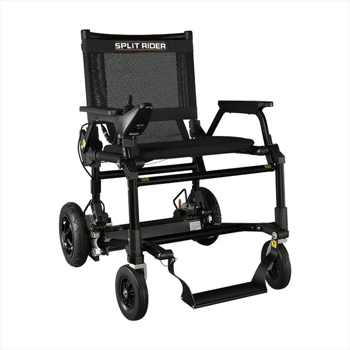 e-Ability SplitRider Black Edition Elektrische Opvouwbare Rolstoel