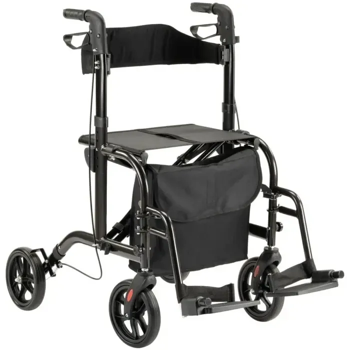 Mega-Mobility Rollator Duo Deluxe - Rollator en rolstoel in één