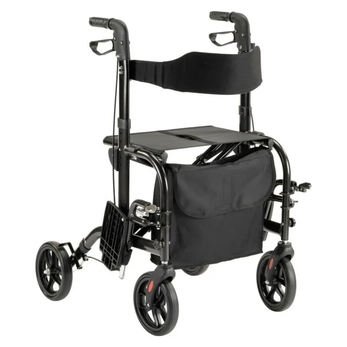 Mega-Mobility Rollator Duo Deluxe - Rollator en rolstoel in één