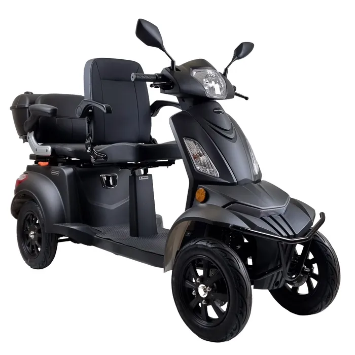 Mega-Mobility Scootmobiel Q6 DUO 4 Wiel Black matt
